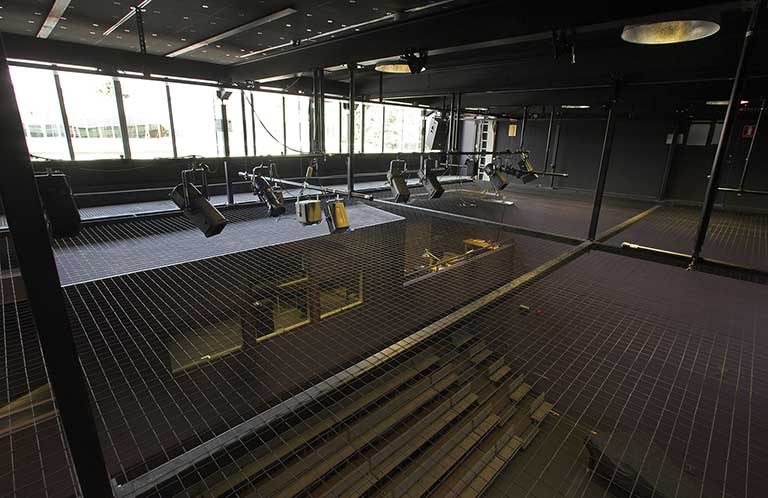 Tension Wire Grid Installation: Danshögskolan University College of Dance