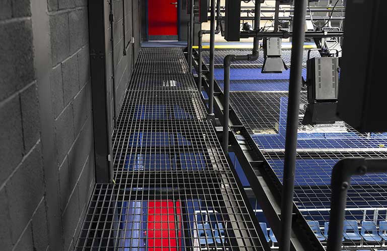Tension Wire Grid Installation: Liverpool Institute for Performing Arts
